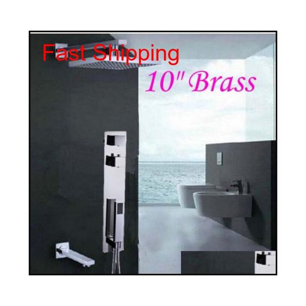 

wall mounted bathroom 10" thermostatic shower faucet dual handle qylqln bdenet