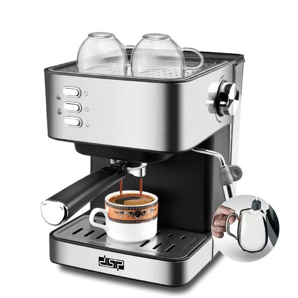 

850w 1.6l coffee maker espresso maker semi-automatic pump type cappuccino milk bubble italian coffee machine for home