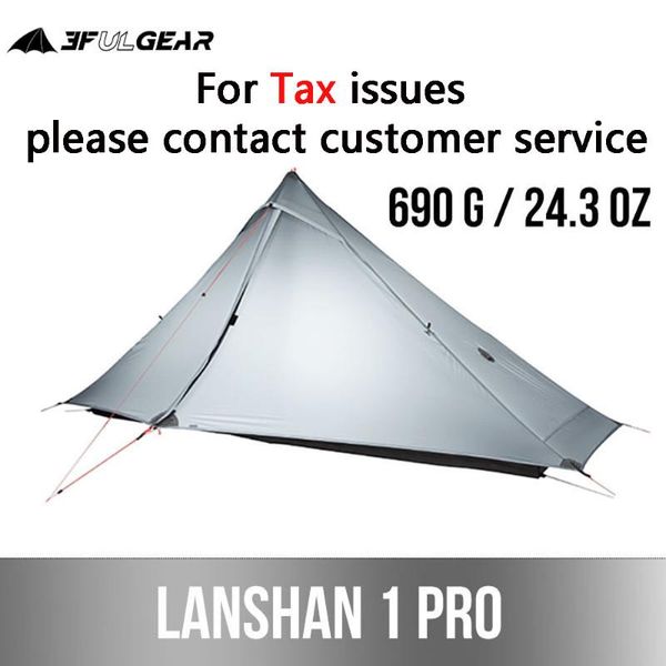 

tents and shelters 3f ul gear 2021 lanshan 1 pro outdoor tent person 3-4 season ultralight hiking camping professional 20d rodless 690g