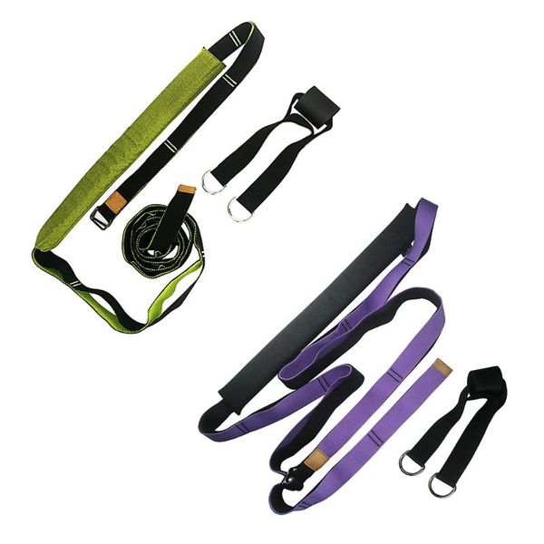 

adjustable aerial yoga strap hammock swing stretching anti-gravity inversion exercises multilayer belt door flexibility trainer
