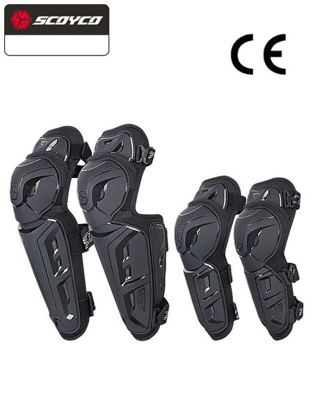 

motorcycle armor scoyco knee pads four seasons motocross off-road guard protective gear tpu shell motorbike elbow pads+knee