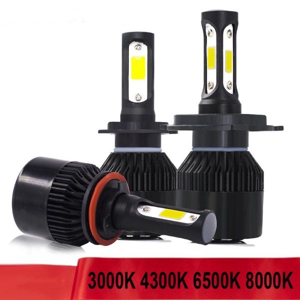 

car headlights s2 led and lights h1 h4 h7 h8h9h11 9005 9006 h3 880 for