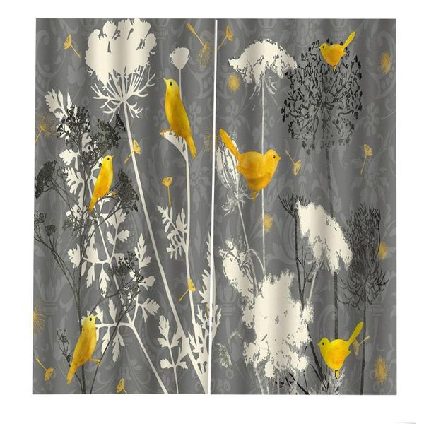 

curtain & drapes custom any size modern retro idyllic forest tree bird window curtains living room blackout bedroom indoor decoration