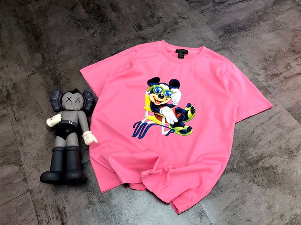 

2021 designer new high-end custom cotton t-shirt fashion all-match men and women with the same style12376, White