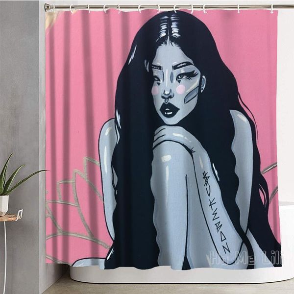 

shower curtains cartoon girl curtain bathroom accessories