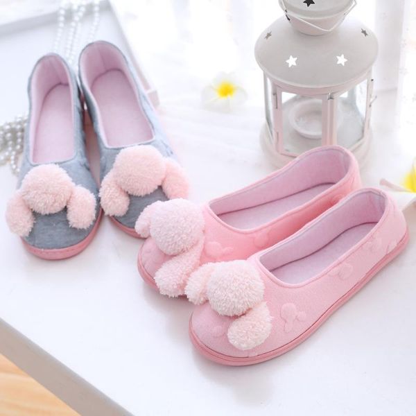 

slippers fur dog indoor home pregnant women postpartum non-slip bag with female soft bottom waterproof shoes, Black
