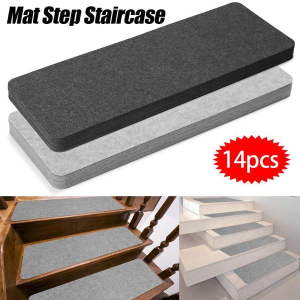 

carpets 14pcs safety step tapes wood stair treads stickers floor track self-adhesive sticker staircase protection pads non slip mat