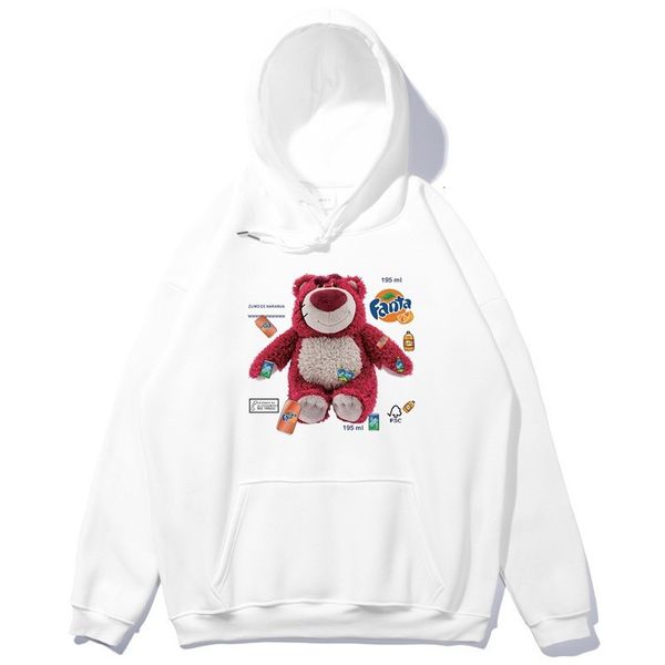 

2021 cartoon print warm fleece hoodies women oversized sweatshirt winter pullovers autumn fashion plus size teens girls j4mr, Black