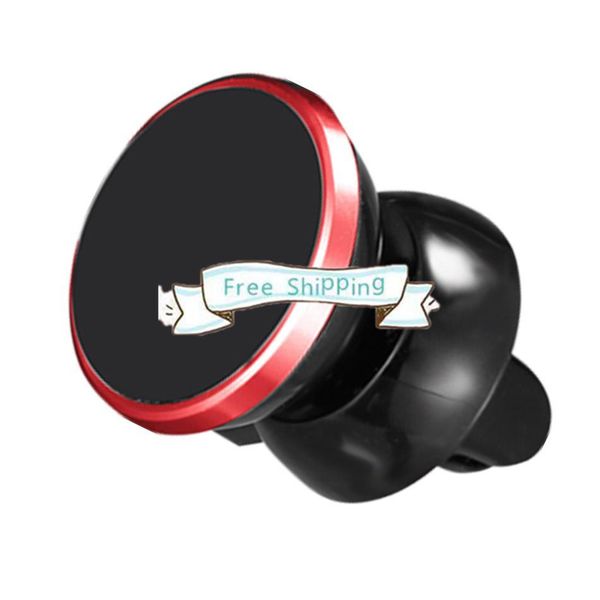 

dhl stock strong magnetic car holder air vent mount 360 degree rotation universal phone holder for universal cellphones with retail box