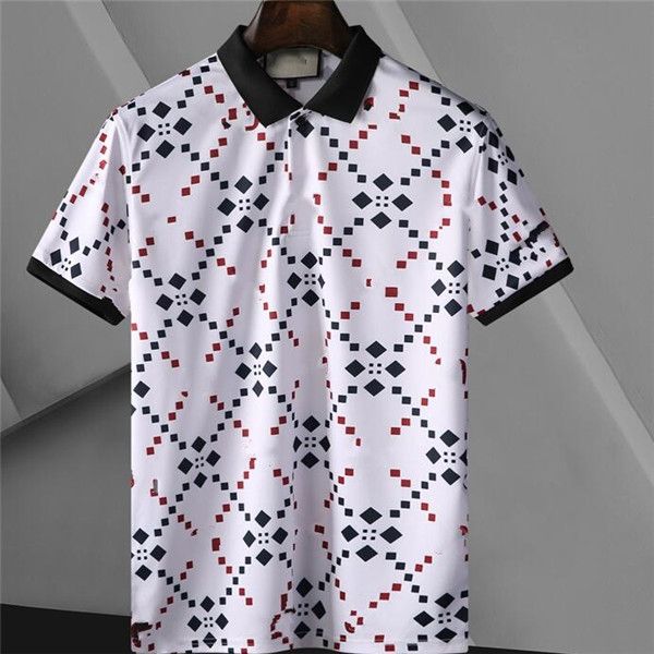 

2022ffotton double buckle solid color fashion breathable crocodile embroidery mens polo shirt size ssdfg, White;black