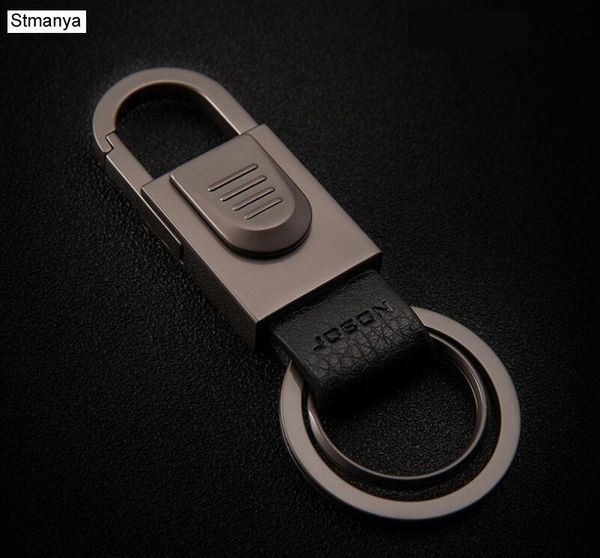 

keychains gift men and women brand leather key chain ring lovers luxury keychain car accessories #17134, Silver