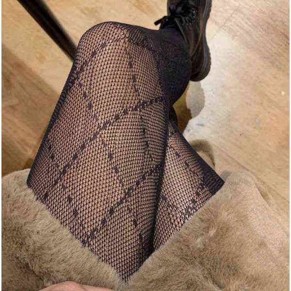 Tee Womens Sexy Lace Stocking Fashion Letters Pattern Calzini lunghi Party Style Leggings Collant per ragazze 2021 Nuovo formato libero Alta qualità per il commercio all'ingrosso