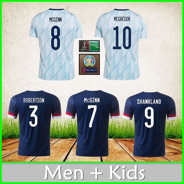 

scotland home away soccer jersey 20 21 mcgregor robertson fraser naismith christie forrest mcginn football shirt men tshirts + kids kit unif, Black;yellow