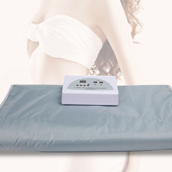 

professional infrared sauna blanket for weight loss and detox home salon use portable 2 zones heated sauna vest suit mat body shaper