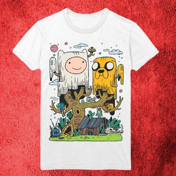 

men's t-shirts jack the dog ghost tree house white t shirt sh28, White;black