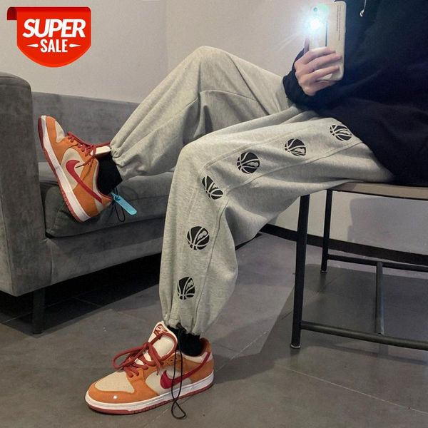 

drawstring trousers with feet men's korean style trendy student handsome sports casual straight-leg pants #yc2n, Black