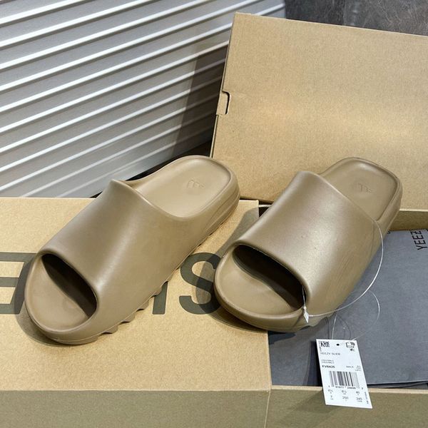 

luxury designer slides graffiti bone resin desert sand rubber slippers flat sandals men women beach shoes foam runner slipper sandal womens, Black