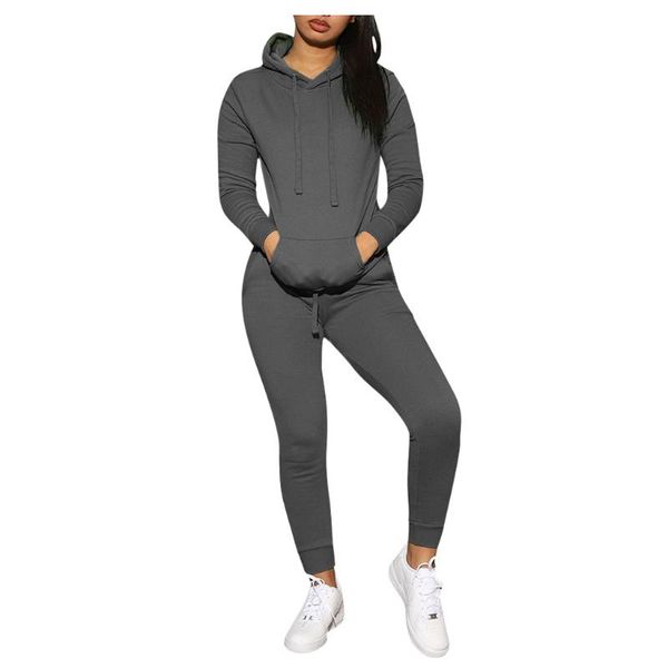 

gym clothing 2021 sports set womens long sleeve hooded coat and pants multiple colors casual yoga running suits ropa deportiva hombre, White;black