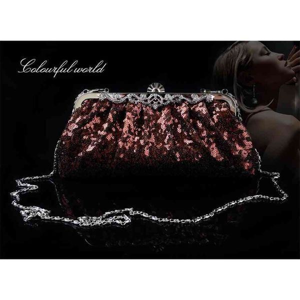 

new sequin multicolor handbag bridal banquet fashion bag