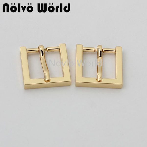 

bag parts & accessories 10-50pcs 19*19mm 13mm inner 1/2'' alloy removable pin buckle for man backpack single prong hook purse, Black