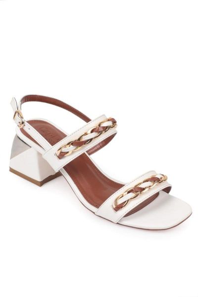 

sandals female chain, Black