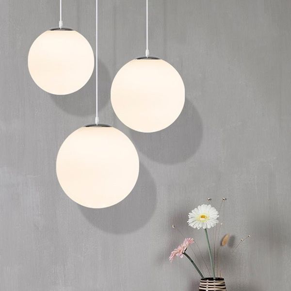 

luxury white pendant lamp for dining room kitchen metal hanging light indoor lighting modern led pendant lights