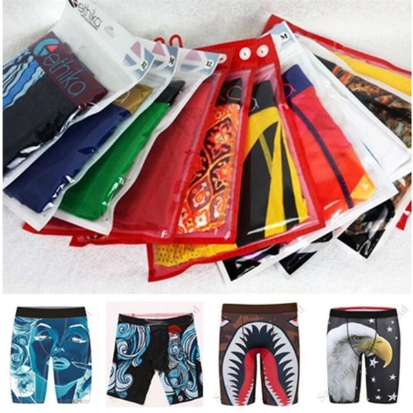 

ethika mens boxer designer underwears cartoon swimwear beach shorts quick dry men brief underpants shark face sports shorts pants c111909, Camo
