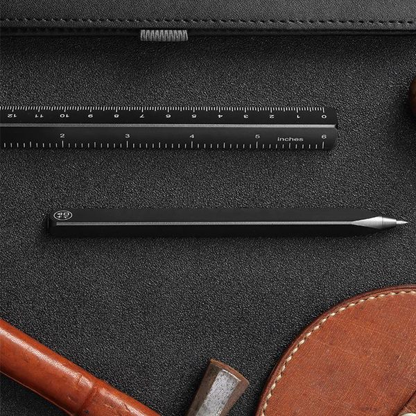 

gel pens two-in-one multifunctional signature pen metal scale ruler dual-use drawing creative gift stationery office