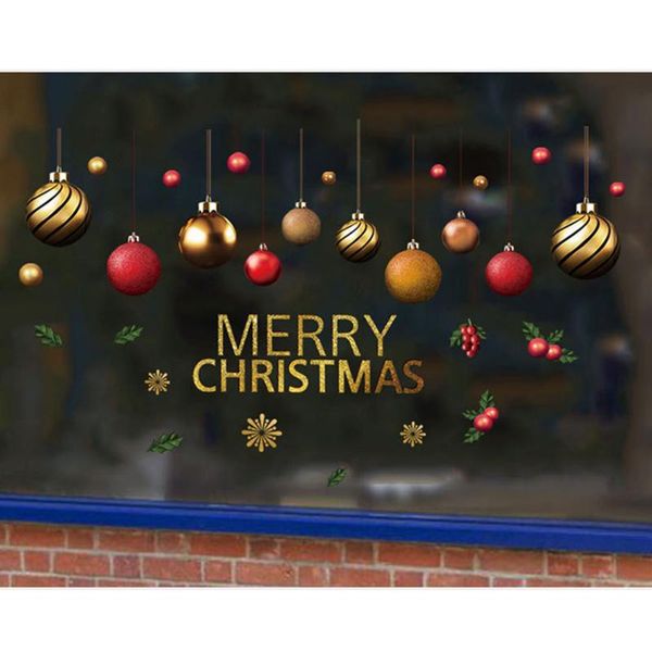 

wall stickers christmas home decoration practical store window creative cute one piece holiday
