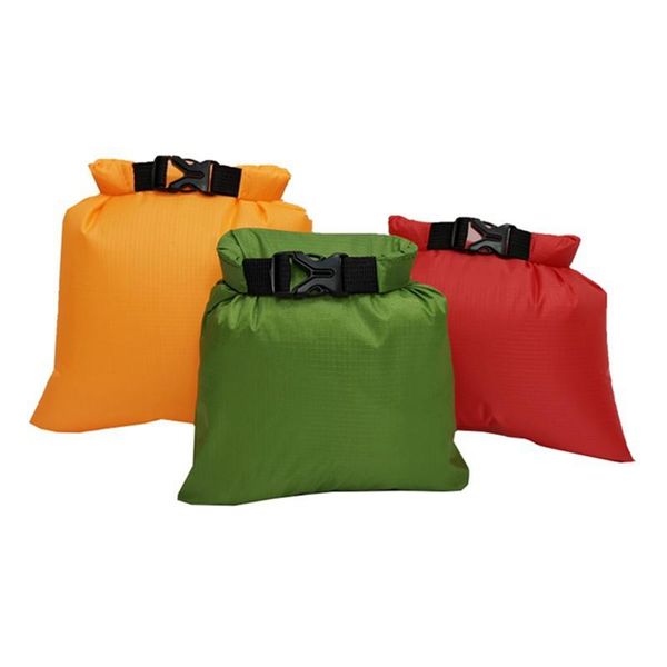 

outdoor bags 3pcs/set waterproof dry bag pack 1.5l/2.5l/3l river rafting swimming boating water resistance