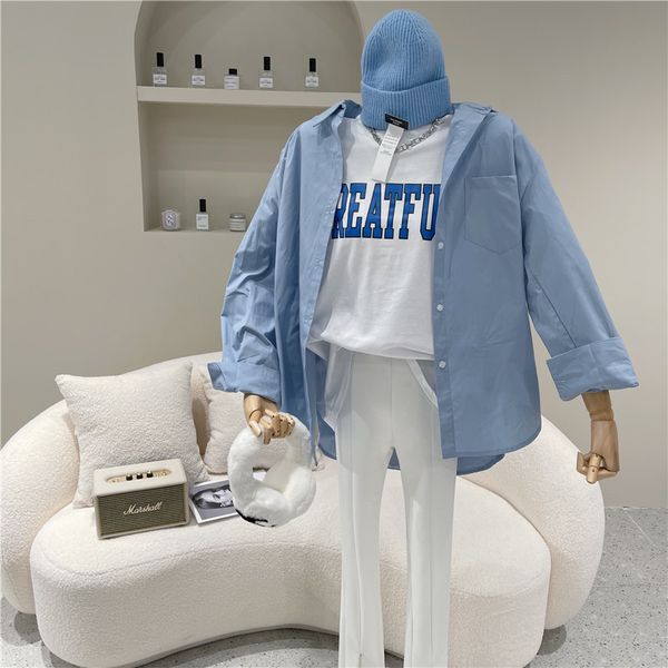 

of two pieces spring female fashion loose + short shirt suit 3wnm, Black;white