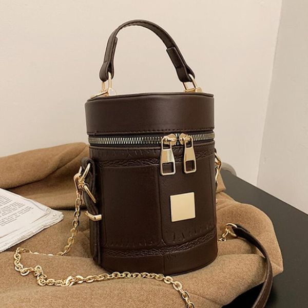 

evening bags stone pattern tote bucket bag 2021 fashion high-quality pu leather women's designer handbag chain shoulder messenger