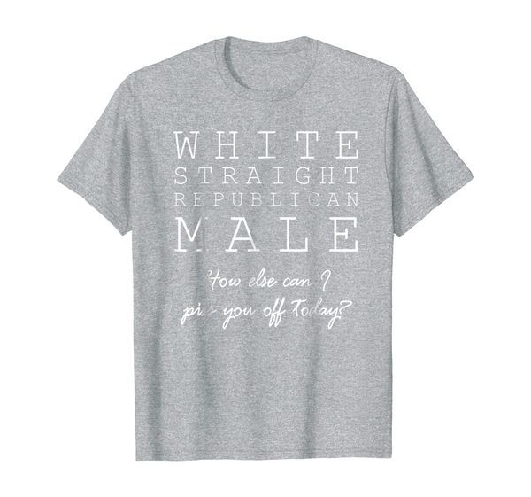 

white, straight, republican, male shirt, White;black