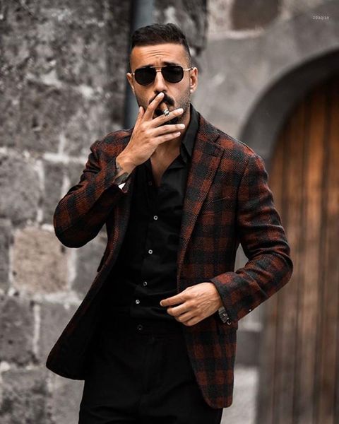 

men's suits & blazers 2021 est mens wool blend notched lapel costume homme smart suit men slim fit custom made, White;black