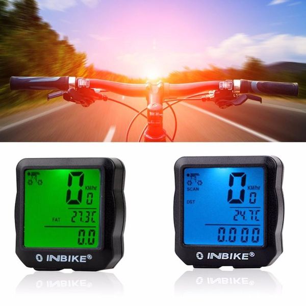 

bike computers waterproof bicycle computer wired mtb odometer satch speedometer watch led backlight blue red light