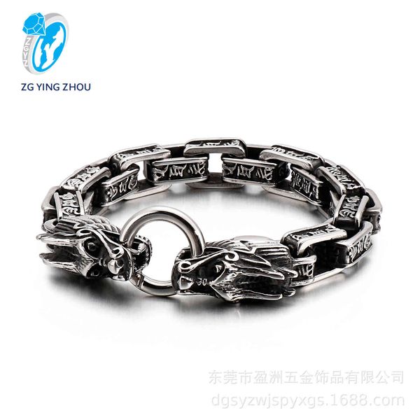 

anklets stainless steel domineering faucet bracelet personality punk versatile titanium, Red;blue