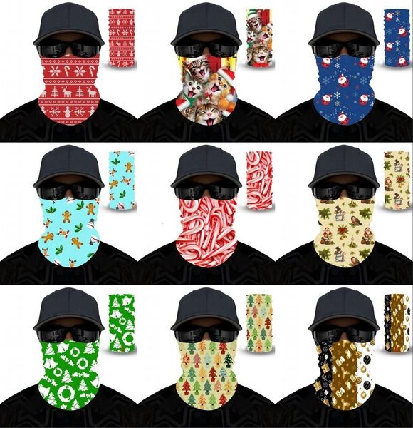 

adults christmas face mask scarf celebrity headband magic masks for ski motorcycle cycling fishing outdoor sports fy6094, Silver