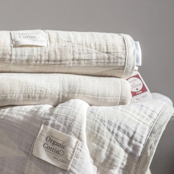

blankets japan style organic cotton four layer bedspread gauze soft for summer single double sofa bed air condition blanket