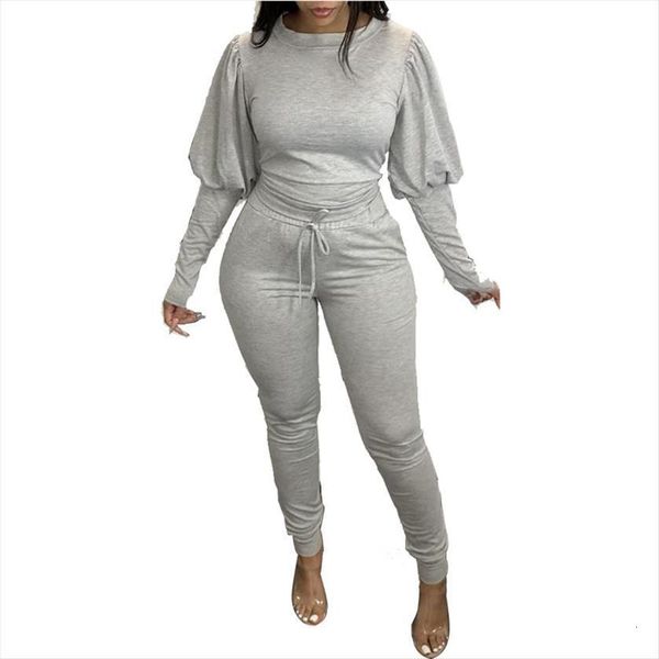 

two piece set autumn womens pants casual outfits and conjunto de invierno para mujer, White