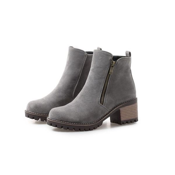 

boots big size suede women shoes ankle for ladies woman winter, Black