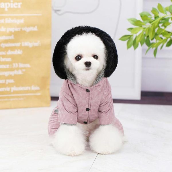 

dog apparel pet jumpsuits keep warmth four-leg thickened outfit for winter
