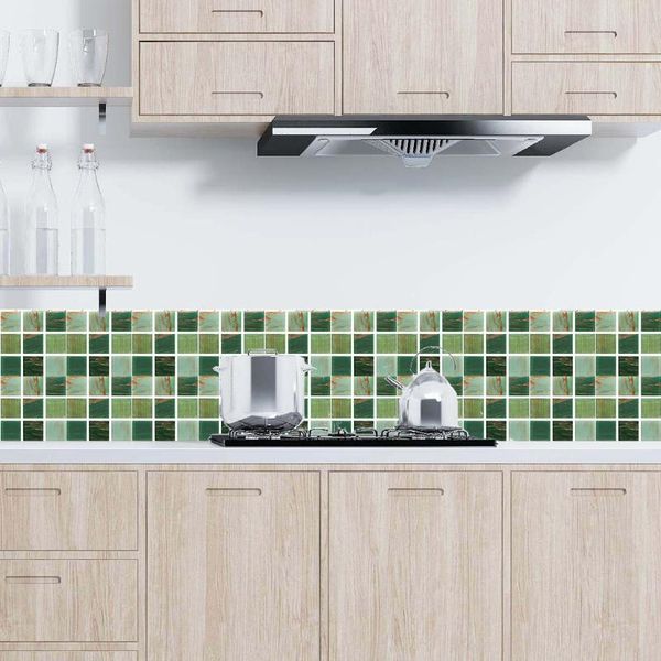 

window stickers wallpaper mosaic tiles self-adhesive 3d diy decorative the bathroom kitchen backsplash waterproof wall decals #t1p