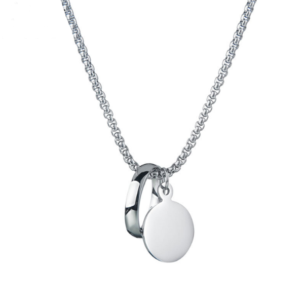 

chains 316l stainless steel cold wind hip-hop personality street bundi cool jewelry collier acier inoxydable femme, Silver