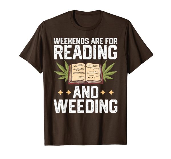 

weekends are for reading and weekding t-shirt, White;black