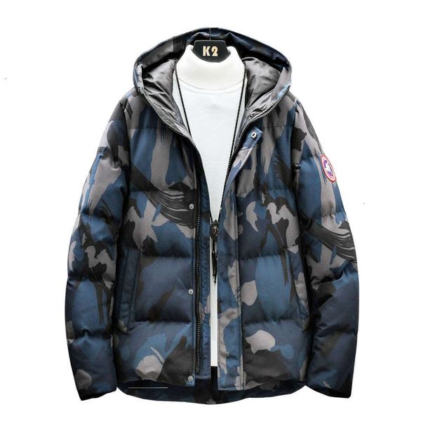 

2021 new winter thickened cotton padded clothes men's camouflage coat, Black;brown