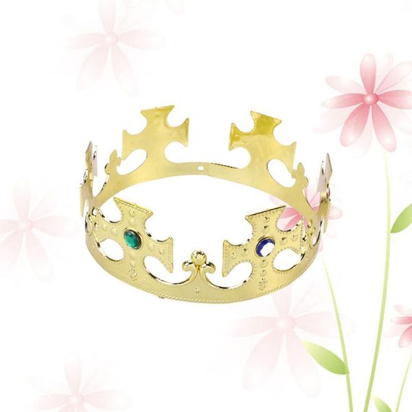 

party hats 1 pcs crown birthday performance hairband for kids adults (prince golden)