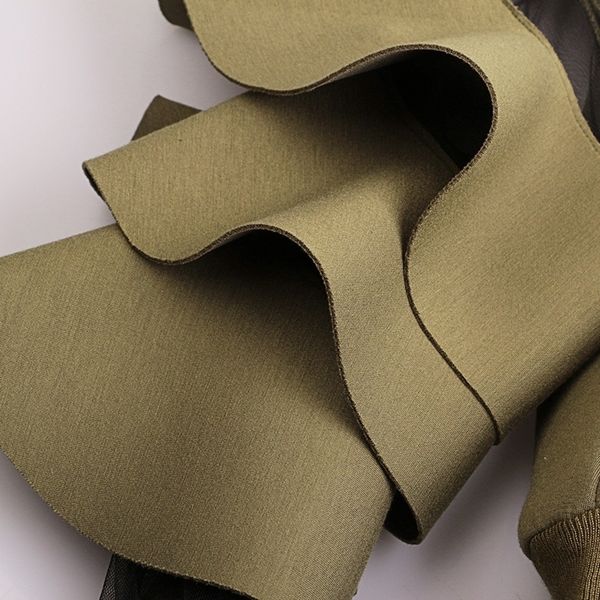 

[eam] new spring round neck long sleeve solid color gauze split joint loose sweatshirt women fashion tide jc509 201203, Black