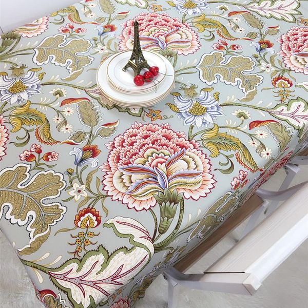 

cotton tablecloths table cloth fashion peony flowers grace