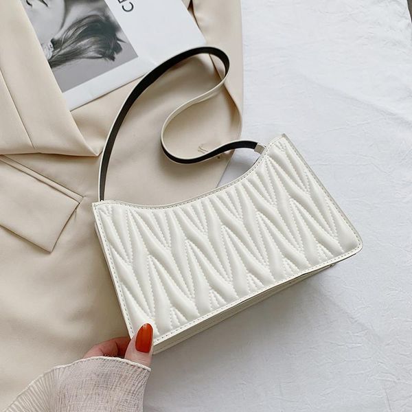 

shoulder bags fashion check embossed handbags pu leather chain bag 2021 texture shopping zipper underarm