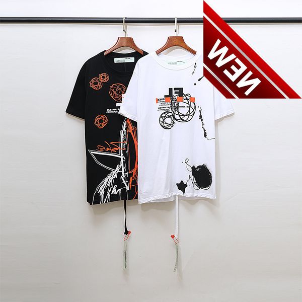 

spring / summer off 2021 new fashion brand style short sleeve women loose arrstyle printed cotton couple t-shirt men, White;black